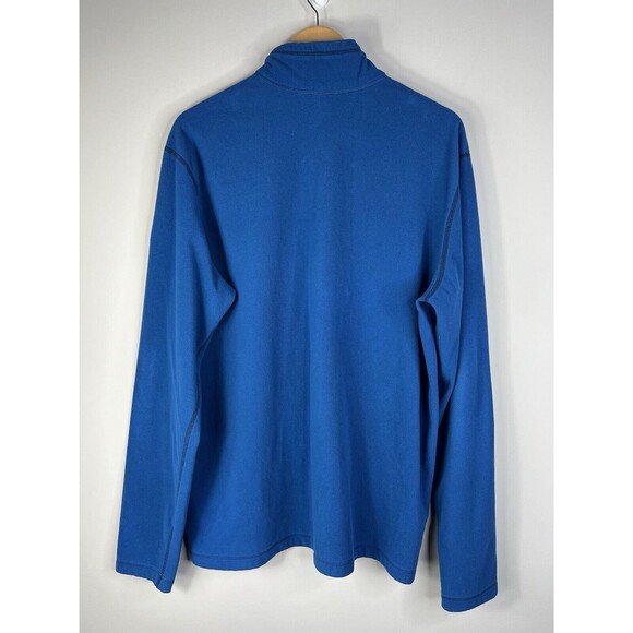Eddie Bauer First Ascent 1/4 Zip Pullover Men's Tall XL Blue Polartec Fleece - Picture 7 of 13